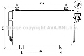 MZ5260D AVA COOLING Радиатор кондиционера Mazda 3/6 13+ (Ava)