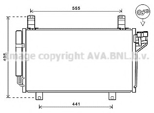 MZ5264D AVA COOLING Радиатор кондиционера MAZDA CX-5 2.0/2.2 D 11-