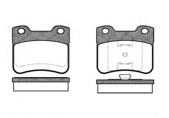 024710 Remsa КОМПЛЕКТ ТОРМОЗНЫХ КОЛОДОК ДИСКОВЫЙ ТОРМОЗ