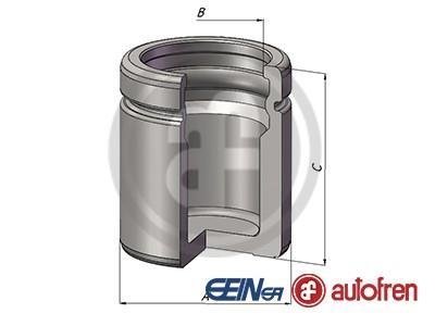D025600 AUTOFREN SEINSA Поршень супорта зад. BMW 1 (E81, E82, E87, E88) 06-/W204 07- (40x51mm)(ATE)