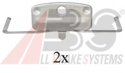 1644Q ABS Комплектуючі, колодки дискового тормоза