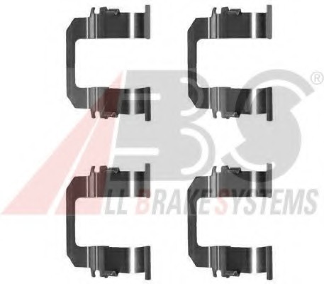 1275Q ABS Комплект приладдя, накладка дискового гальма