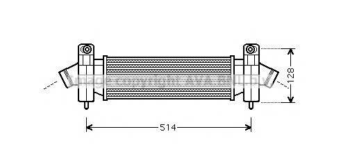 FDA4341 AVA COOLING Інтеркулер FORD MONDEO 2.0D/2.2D 00-07