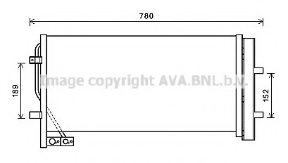 AI5382D AVA COOLING Радиатор кондиционера AUDI: Q3 06.11-