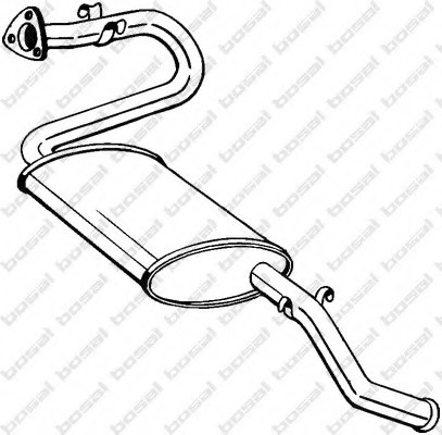 280273 BOSAL,Bosal Benelux N.V. Деталі вихлопної системи BOSAL