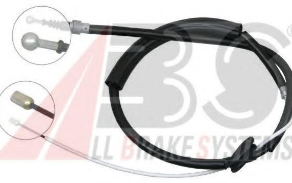 K18506 ABS Трос ручного гальма задній, правий/лівий
