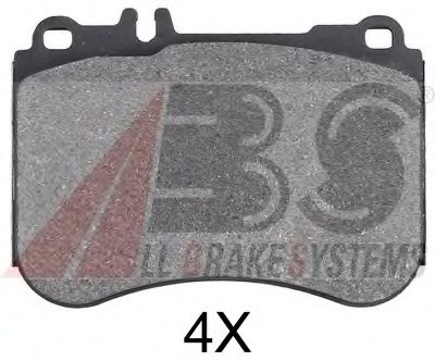 35050 ABS Тормозные колодки дисковые (1 к-т)