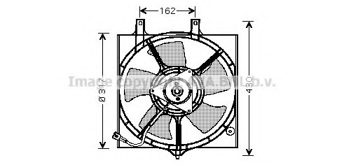 DN7510 AVA COOLING Вентилятор охлаждения радиатора
