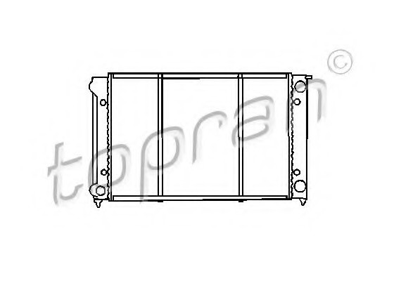 102726 TOPRAN (Germany) Радиатор, охлаждение двигателя