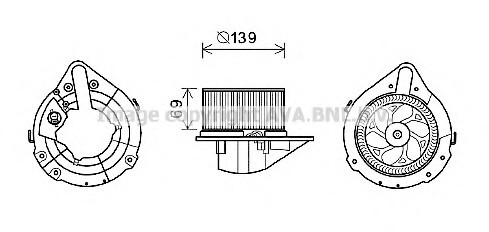 AI8372 AVA COOLING Вентилятор салону