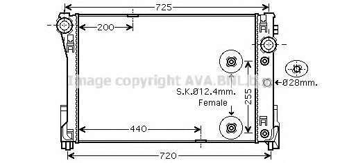 MSA2475 AVA COOLING РАДИАТОР СИСТЕМЫ Охлаждения