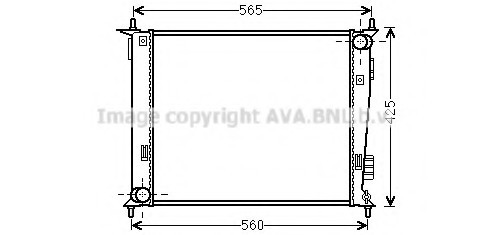 KAA2143 AVA COOLING РАДИАТОР СИСТЕМЫ Охлаждения