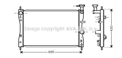 MTA2172 AVA COOLING РАДИАТОР Охлаждения ДВС