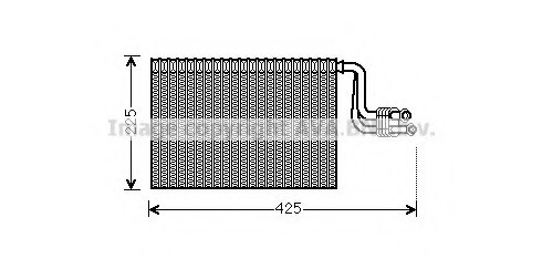 Фото випарник кондиціонера BMW 1 E87 (03-), 3 E90 (04-), X1 (09-), X3 F25 (10-) (BWV364) AVA BWV364 AVA COOLING BWV364 AVA COOLING Випарник кондиціонера BMW 1 E87 (03-), 3 E90 (04-), X1 (09-), X3 F25 (10-) (BWV364) AVA
