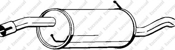 154429 BOSAL,Bosal Benelux N.V. Глушитель задняя часть