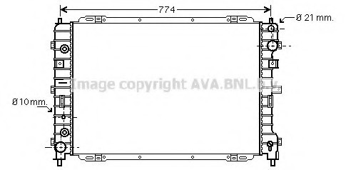 FD2346 AVA COOLING РАДИАТОР ОСНОВНОЙ