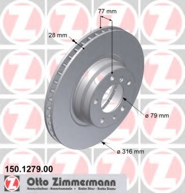 150127920 Zimmermann Гальмiвний диск