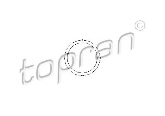 100721 TOPRAN (Germany) Прокладка фланца охлаждающей жидкости