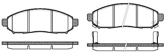 Колодки гальмівні дискові 116212