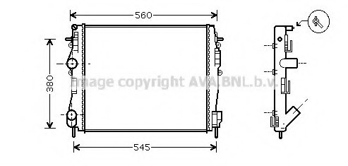 RT 2309 AVA COOLING Радіатор