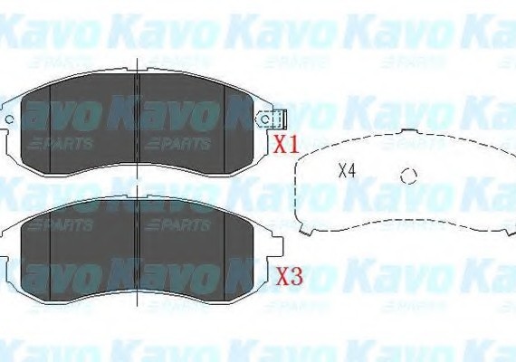 KBP-5533 KAVO (Нидерланды) Колодки гальмiвнi дисковi