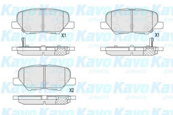 KBP-5551 KAVO (Нидерланды) Колодки гальмiвнi дисковi