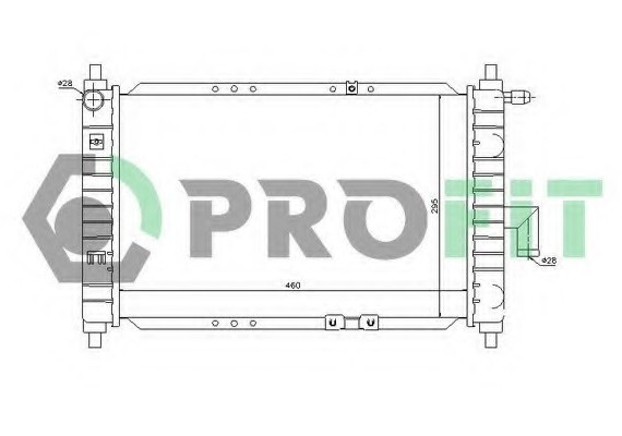 PR 1115A1 PROFIT Радиатор охолоджування