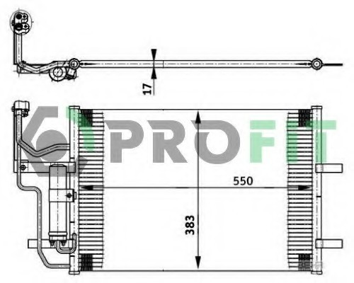 PR 1501C1 PROFIT Конденсер кондиціонера