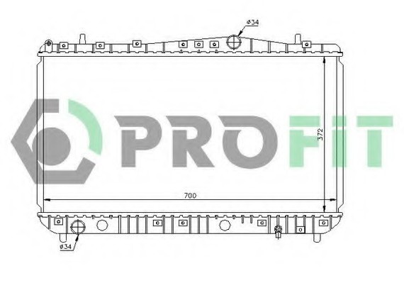 PR 1704A1 PROFIT Радіатор охолоджування