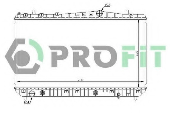 PR 1704A2 PROFIT Радиатор охолоджування