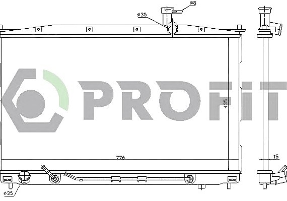 PR 1807A1 PROFIT Радіатор охолоджування