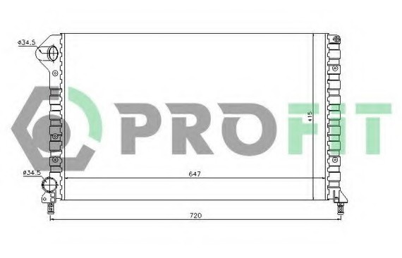 PR 2210A1 PROFIT Радіатор охолоджування