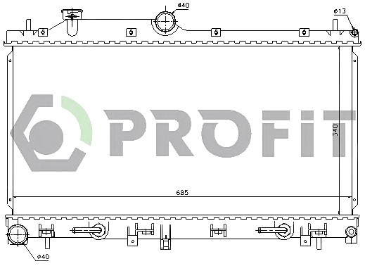 PR 2910A2 PROFIT Радиатор охолоджування