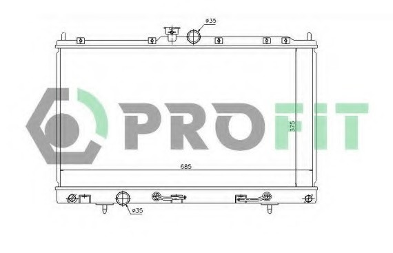 PR 4010A1 PROFIT Радиатор охолоджування