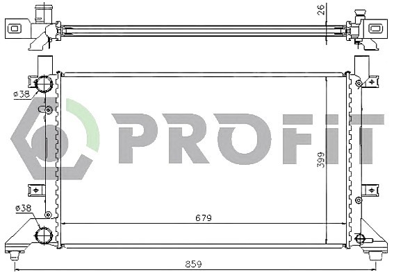 PR 9567A8 PROFIT Радиатор охолоджування