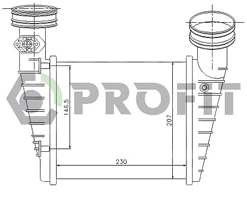 PR 9555T1 PROFIT Радіатор наддуву