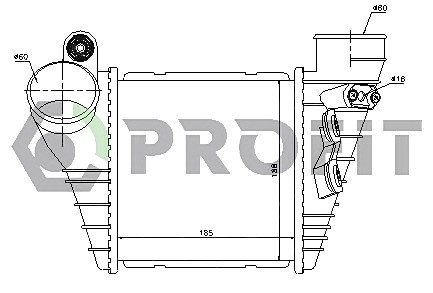 PR 9558T1 PROFIT Радіатор наддуву