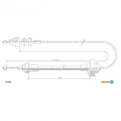 41.0168 ADRIAUTO Трос зчеплення 41.0168 ADRIAUTO