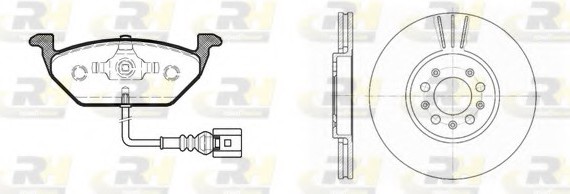 863308 ROADHOUSE Комплект гальмівний (диски + колодки)) ROADHOUSE