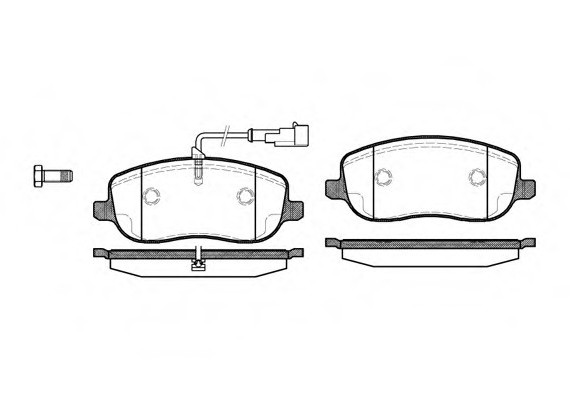 Колодки гальмівні дискові, к-кт. ROADHOUSE 287931