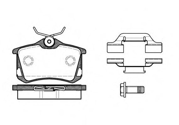226350 ROADHOUSE Колодки гальмівні дискові, к-кт. ROADHOUSE
