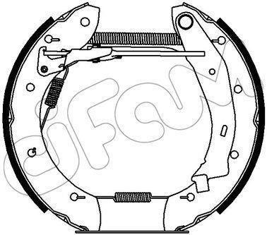 151-428 CIFAM Гальмівні колодки бараб. Espace3 III(+монт. к-т та циліндри d=22,2mm MAX Kit)