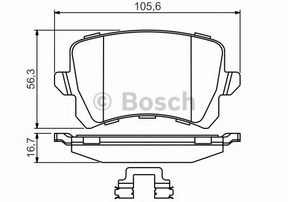 0 986 494 626 BOSCH Колодки тормозные дисковые, к-кт. BOSCH