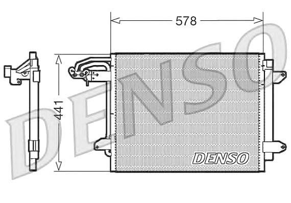 DCN32030 DENSO (Япония) РАДИАТОР КОНДИЦИОНЕРА VW CADDY III УНИВЕРСАЛ (2KB, 2KJ) 1.41.61.9 TDI1.9 TDI 4MOTION2.0 SDI 04 - , TOURAN (1T1, 1T2, 1T3) 1.61.6 FSI1.9 TDI2.0 FSI2.0.