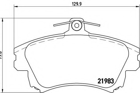 Колодки дискового тормоза P54036