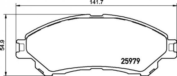 P79032 BREMBO (Германия) Колодки гальмові дискові передні SUZUKI SX4 S-Cross 08/13-> / SUZUKI VITARA (LY) 02/15->