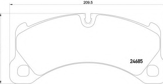 P65026 BREMBO (Германия) Гальмівні колодки дискові BREMBO