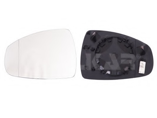 6471790 ALKAR 6471790_стекло зеркала левое! с кроншт. асфер. с подогр. \ Audi A1 10>