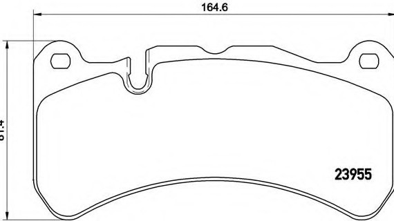 P50092 BREMBO (Германия) Гальмівні колодки дискові BREMBO