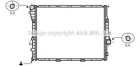 BW2274 AVA COOLING Радіатор, Система охолодження двигуна